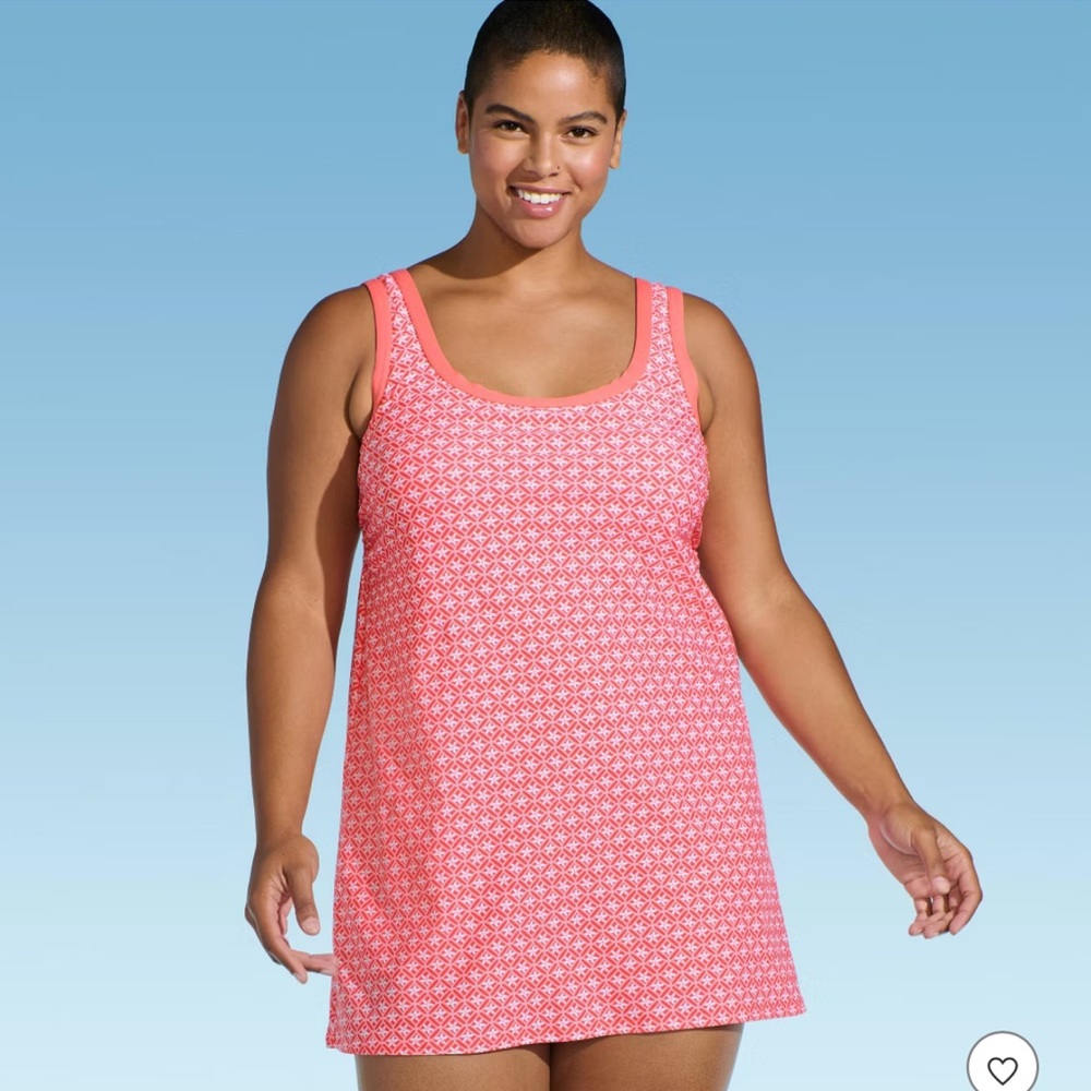 Lands' End Pink Swim Dress